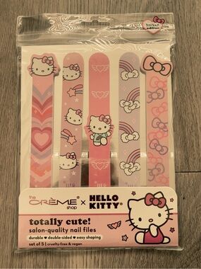 Hello Kitty x Crème Shop Pink Nail Files - 5pc Set